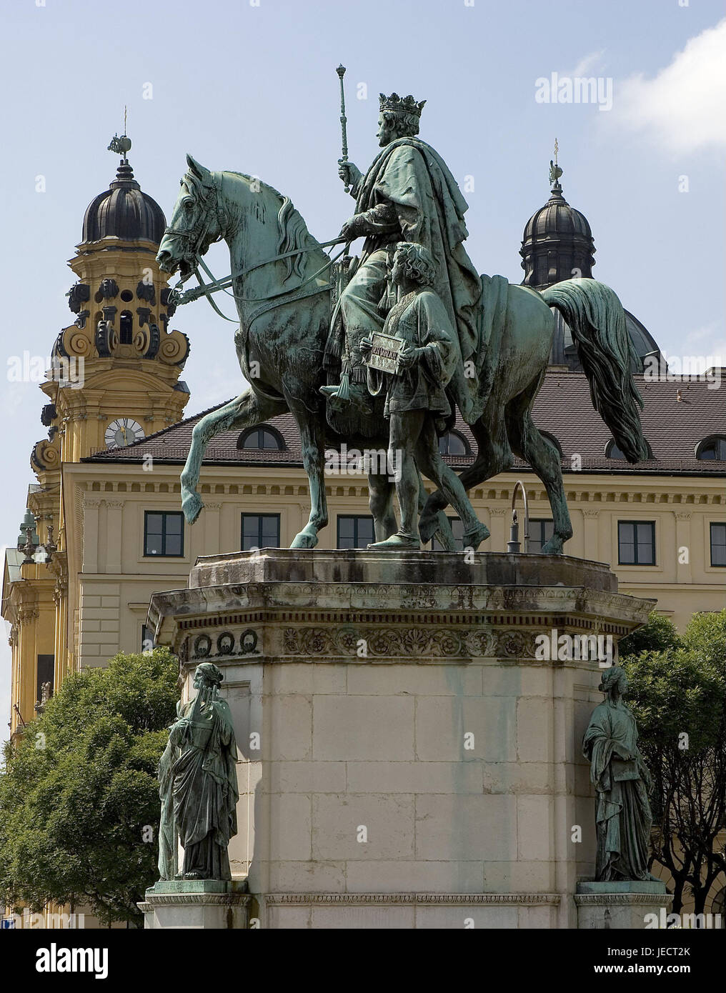 Germany Bavaria Munich Statue King Stock Photos & Germany Bavaria