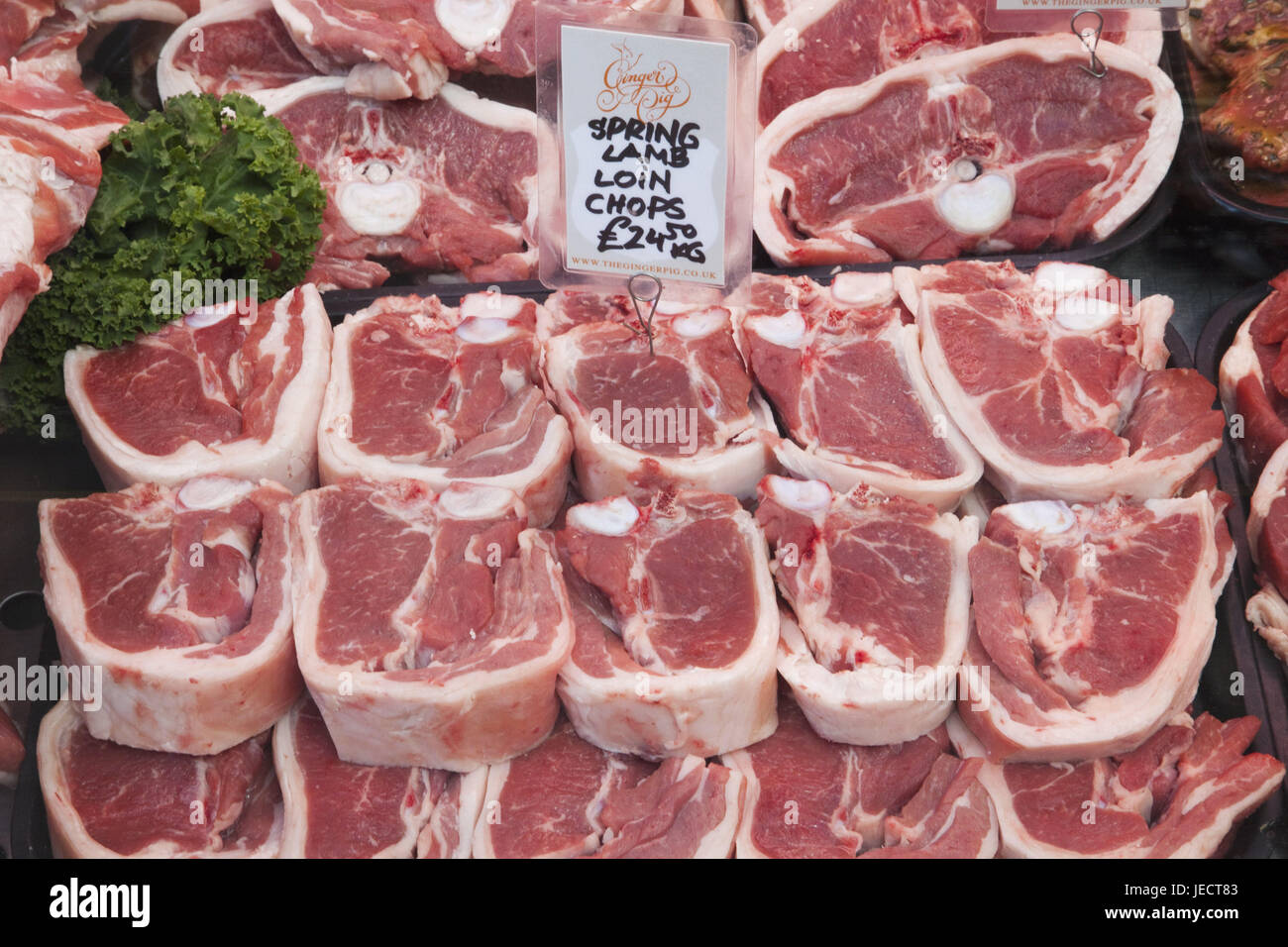 England, London, Southwark, borough Market, Lamb Chops, town, food market, food state, meat, raw, market, state, meat state, lamb, lamb chops, chops, Stock Photo