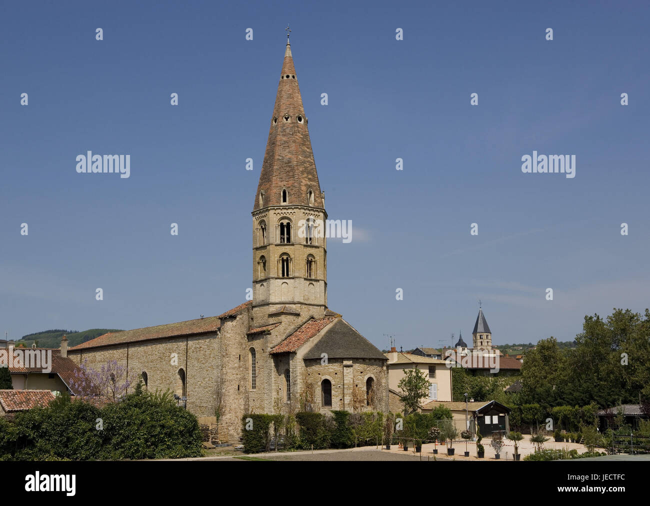 France, Burgundy, department Saone-et-Loire, Cluny, church 'Eglise Saint-Marcel', Stock Photo
