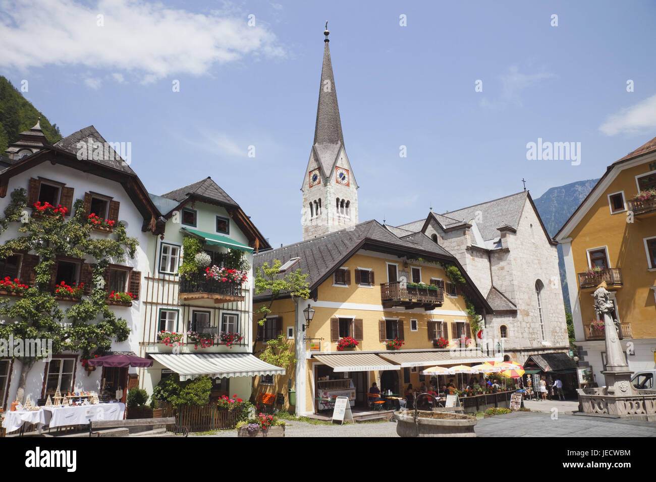 Austria, salt chamber property, Hallstatt, centre, townscape Stock