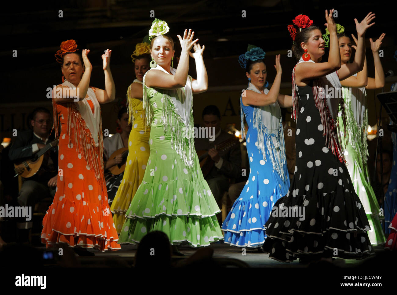 Spain, Andalusia, Granada, flamenco, dancers, Stock Photo