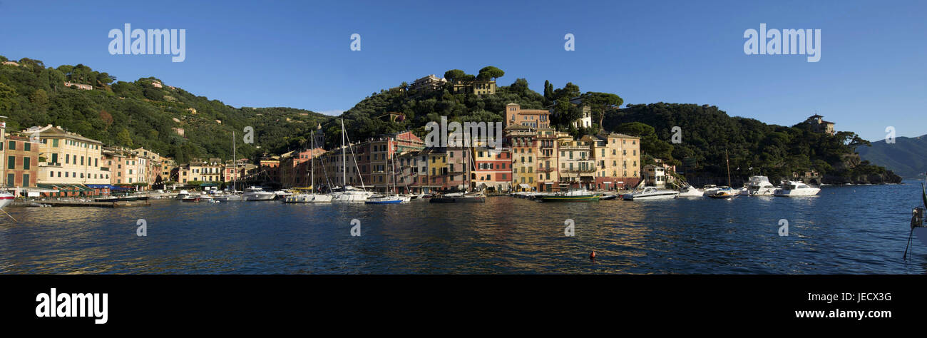 Italy, Liguria, Riviera Tu the Levant, harbour of Portofino, Stock Photo