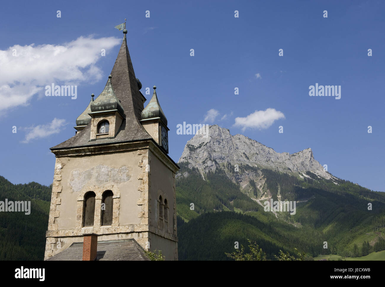 Austria, Styria, iron ore, layer tower Stock Photo