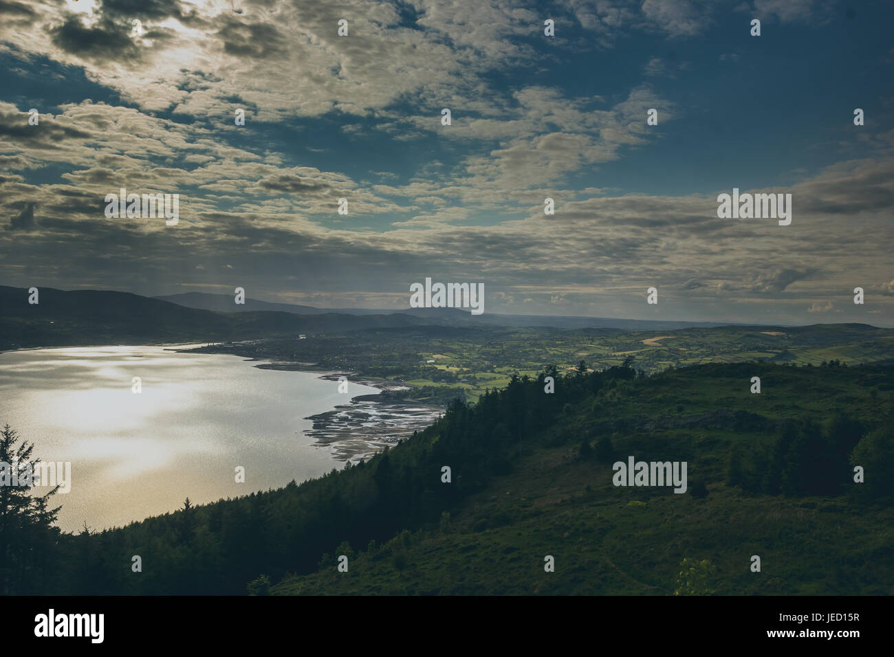 a cloudy landscape with a dramatic sky Stock Photo - Alamy