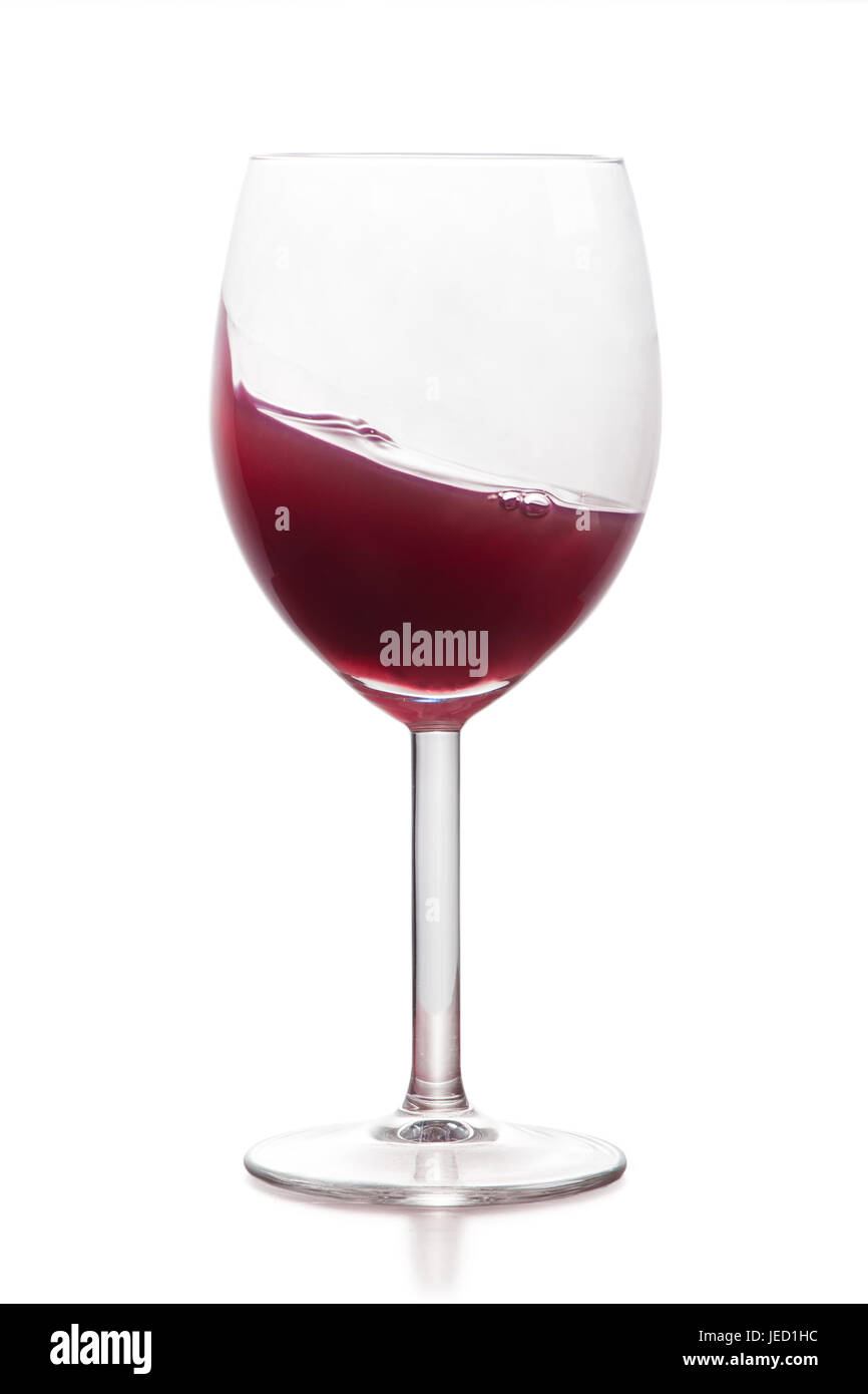 Glass of red wine isolated on white background Stock Photo - Alamy