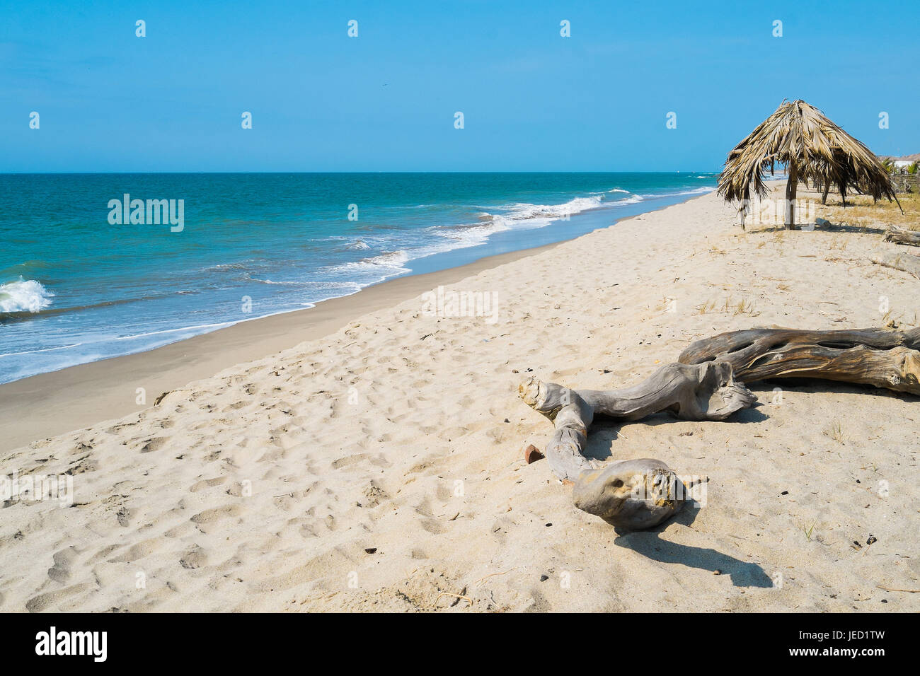 Beach of Zorritos, Tumbes, Peru Stock Photo