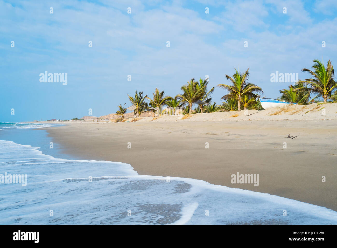 Beach of Zorritos, Tumbes, Peru Stock Photo