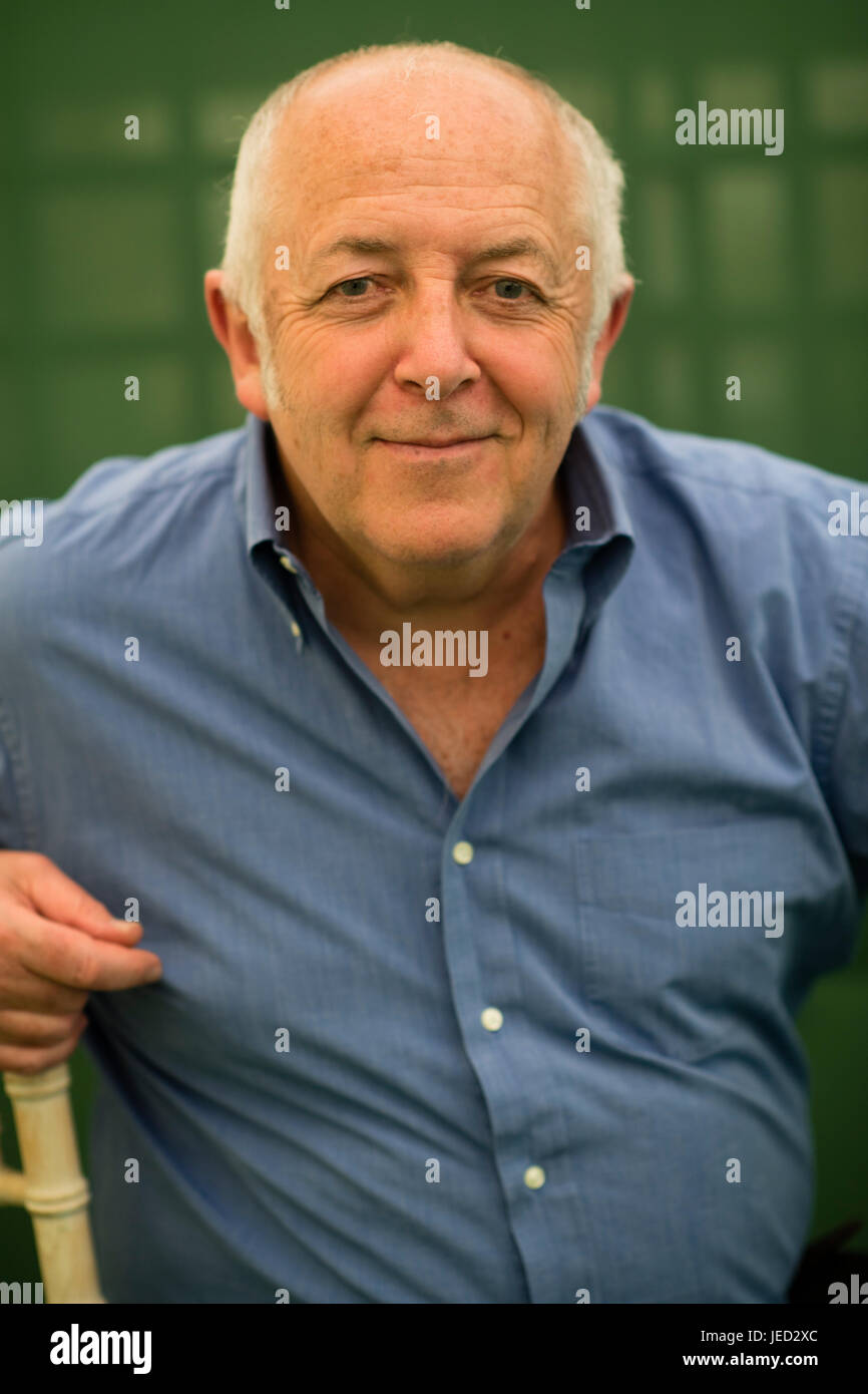Jeremy Bowen , the BBC's Middle East editor, at the 2017 Hay Festival of Literature and the Arts, Hay on Wye, Wales UK Stock Photo