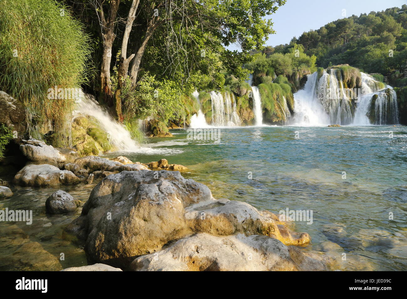 Skradinski Buk waterfalls Krka National Park Croatia Stock Photo