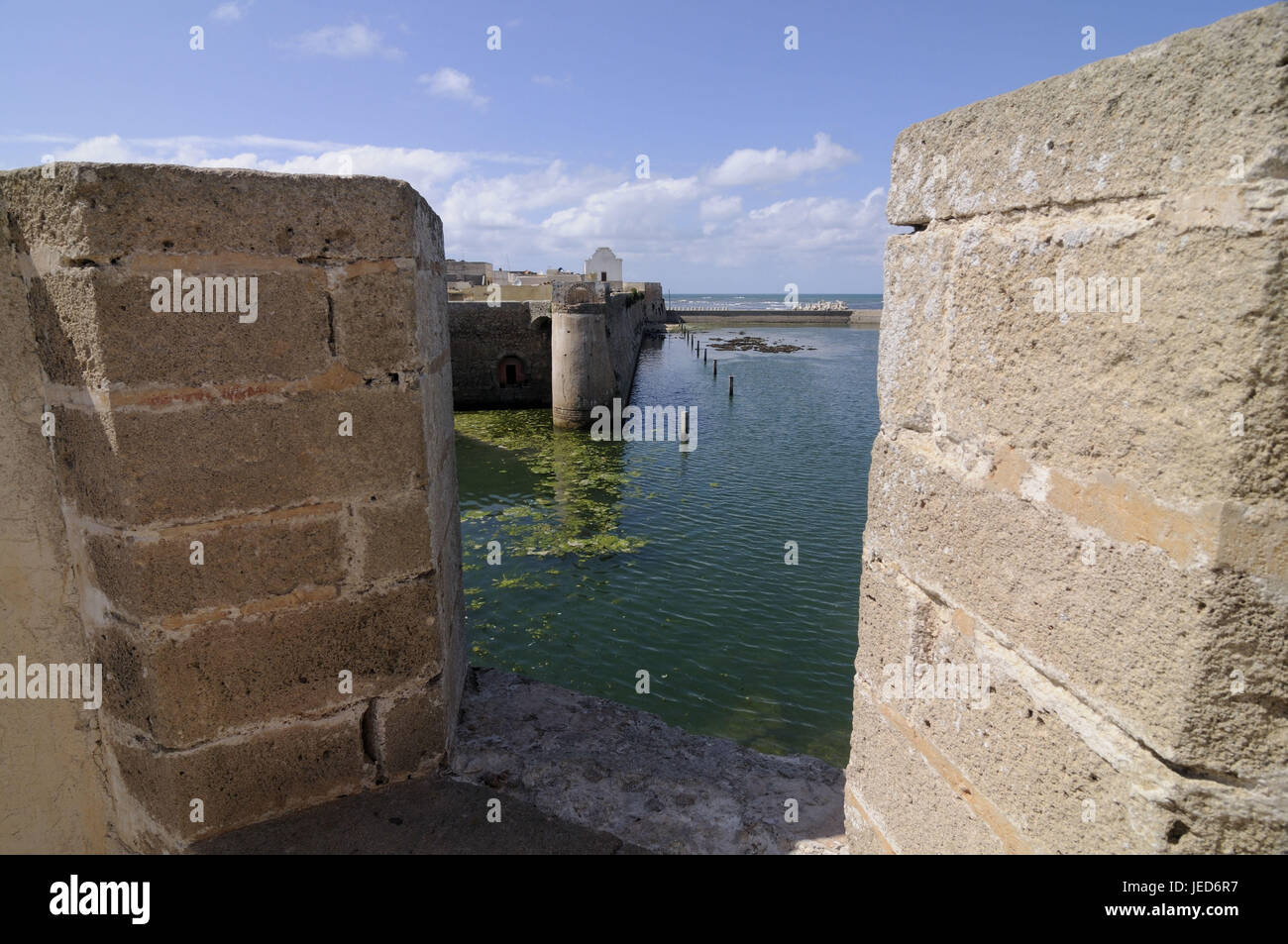 Fortress, old, in Portuguese, el Jadida, UNESCO-world cultural asset, Morocco, Africa, Stock Photo