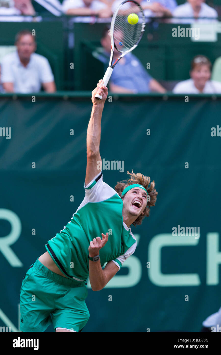 Alexander Zverev of Germany in action at the 25th Gerry Weber Open at Halle  Stock Photo - Alamy
