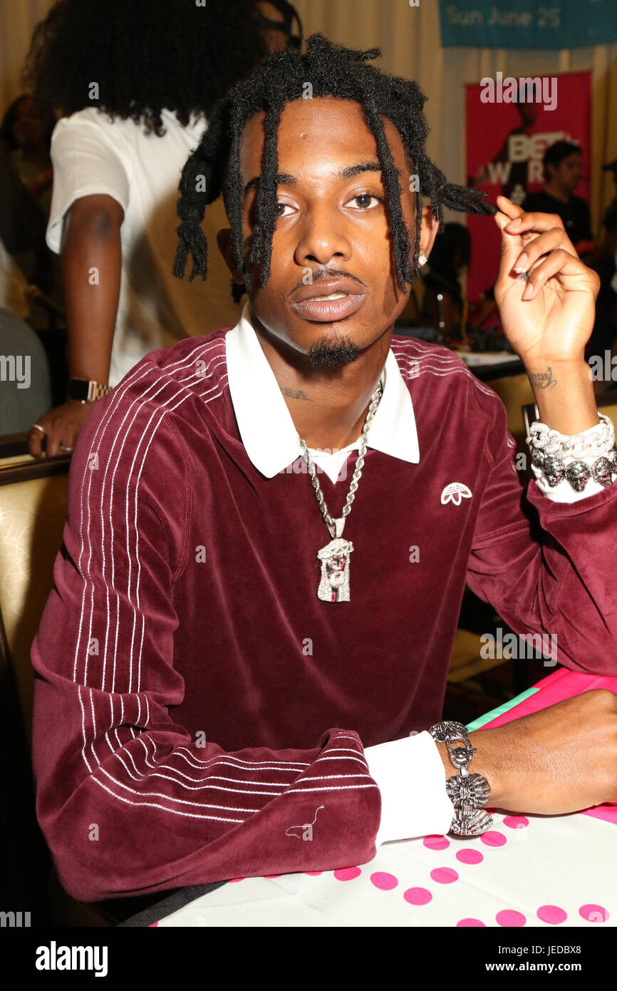 Los Angeles, Ca, USA. 23rd June, 2017. Playboi Carti at the BET Radio  Remote Room during BET Awards 2017 Week at the JW Marriott in Los Angeles,  California on June 23, 2017.