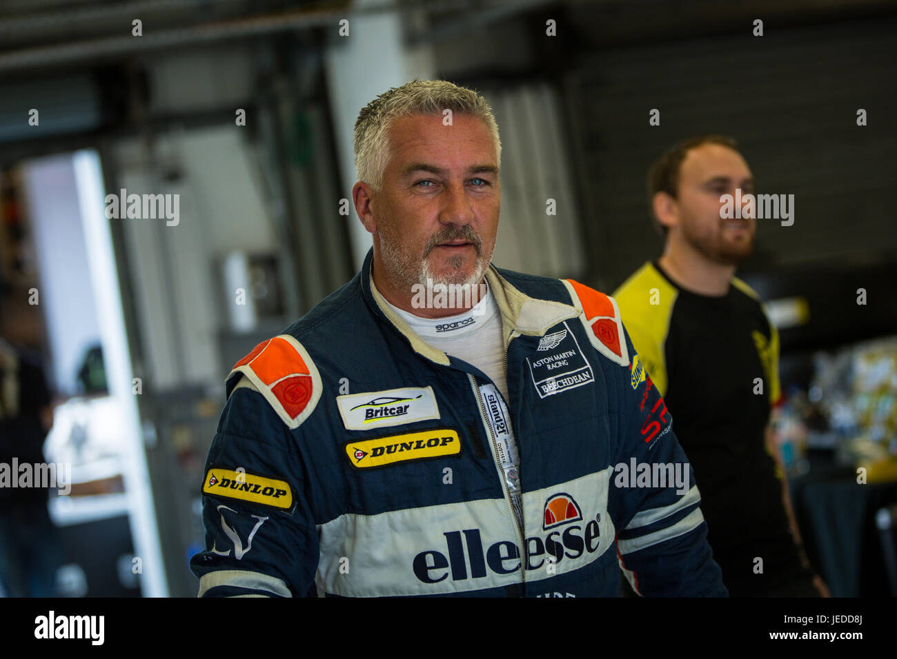 Silverstone, UK. 24th June, 2017. Paul Hollywood racing in Britcar with Beechdean Motorsport in an Aston Martin Vantage GT4 Credit: steven roe/Alamy Live News Stock Photo