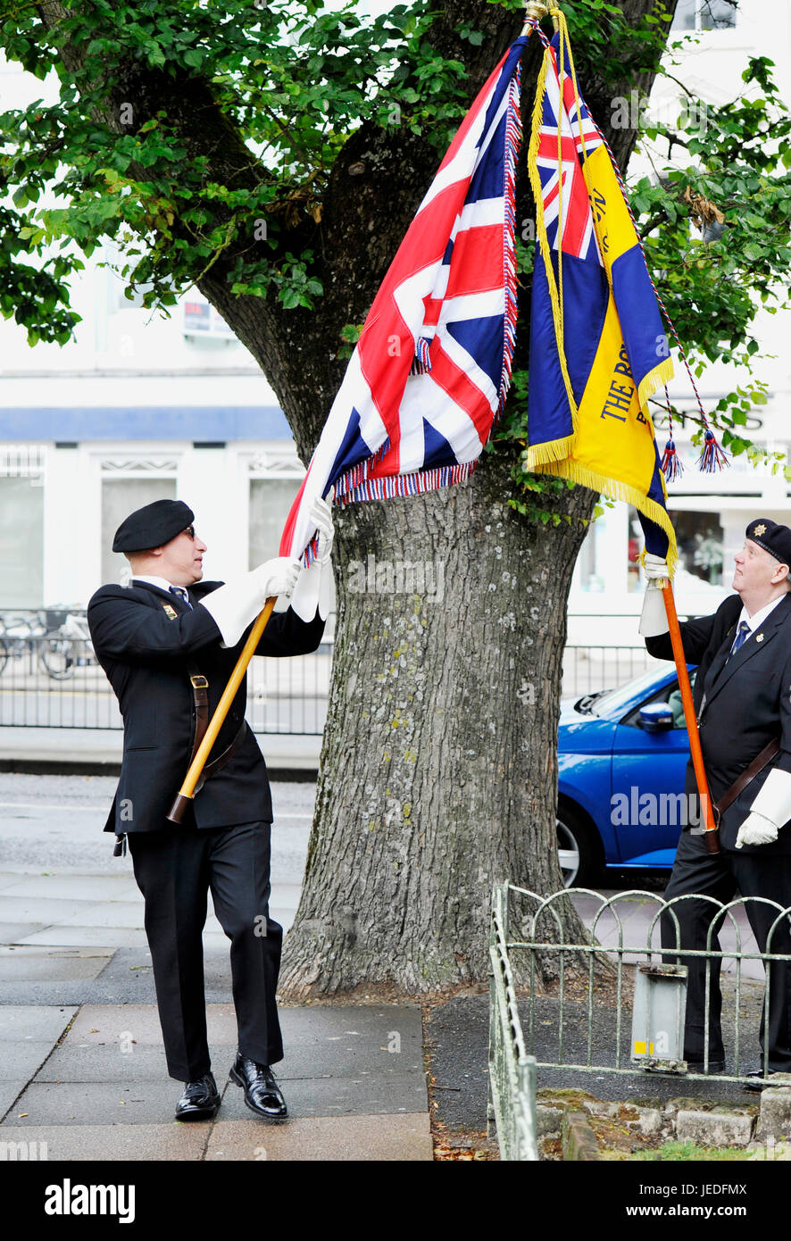 Royal british legion standard bearers hires stock photography and