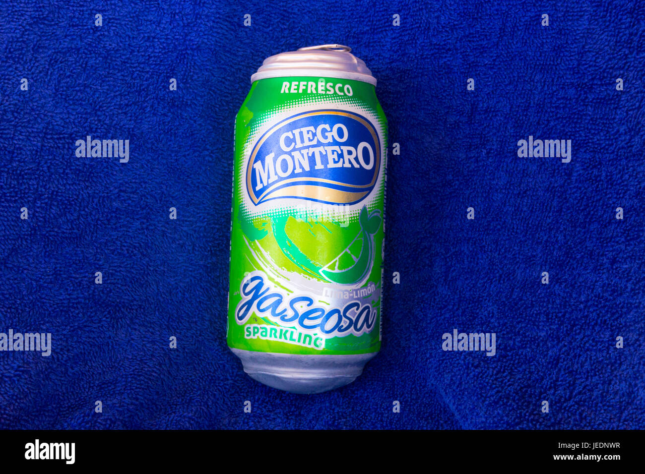Ciego montero cuban soda can Stock Photo - Alamy