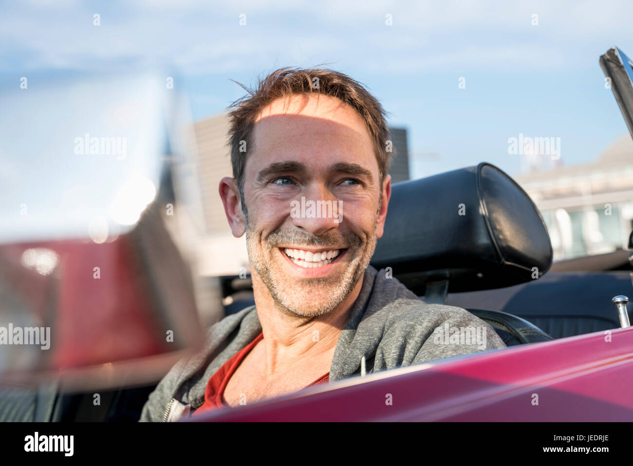 Man driving sports car funny hi-res stock photography and images - Alamy