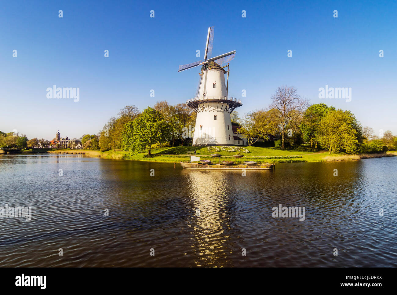 Netherlands, Zeeland, Middelburg, wind mill 'De Hoop' Stock Photo