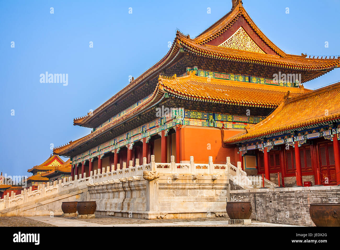 In the Forbidden City in Beijing North China Stock Photo