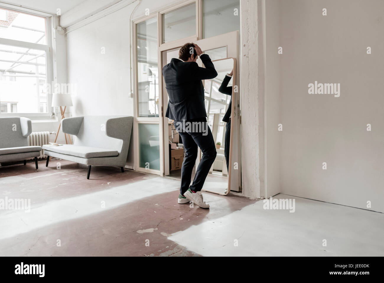 Checking rear view mirror hi-res stock photography and images - Alamy