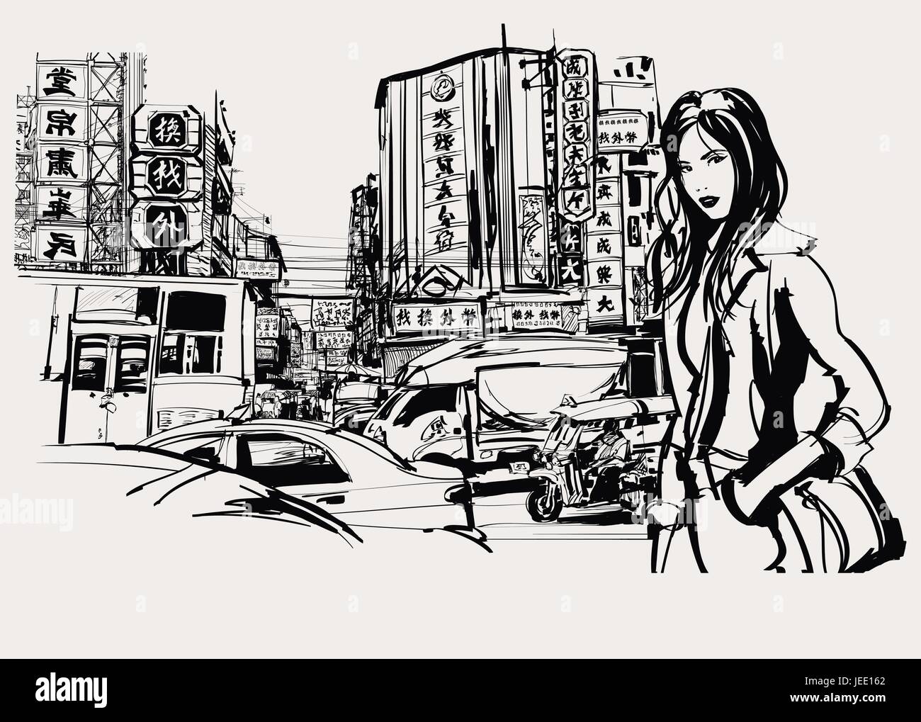 Women in southeast asia Stock Vector Images - Alamy