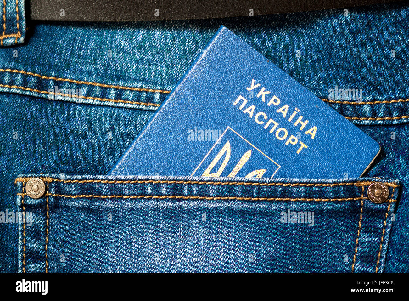 blue jeans close up Stock Photo 