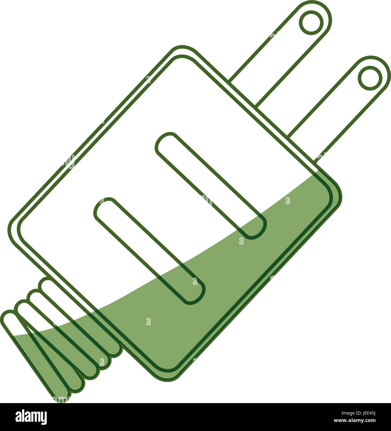isolated electric plug Stock Vector Image & Art - Alamy