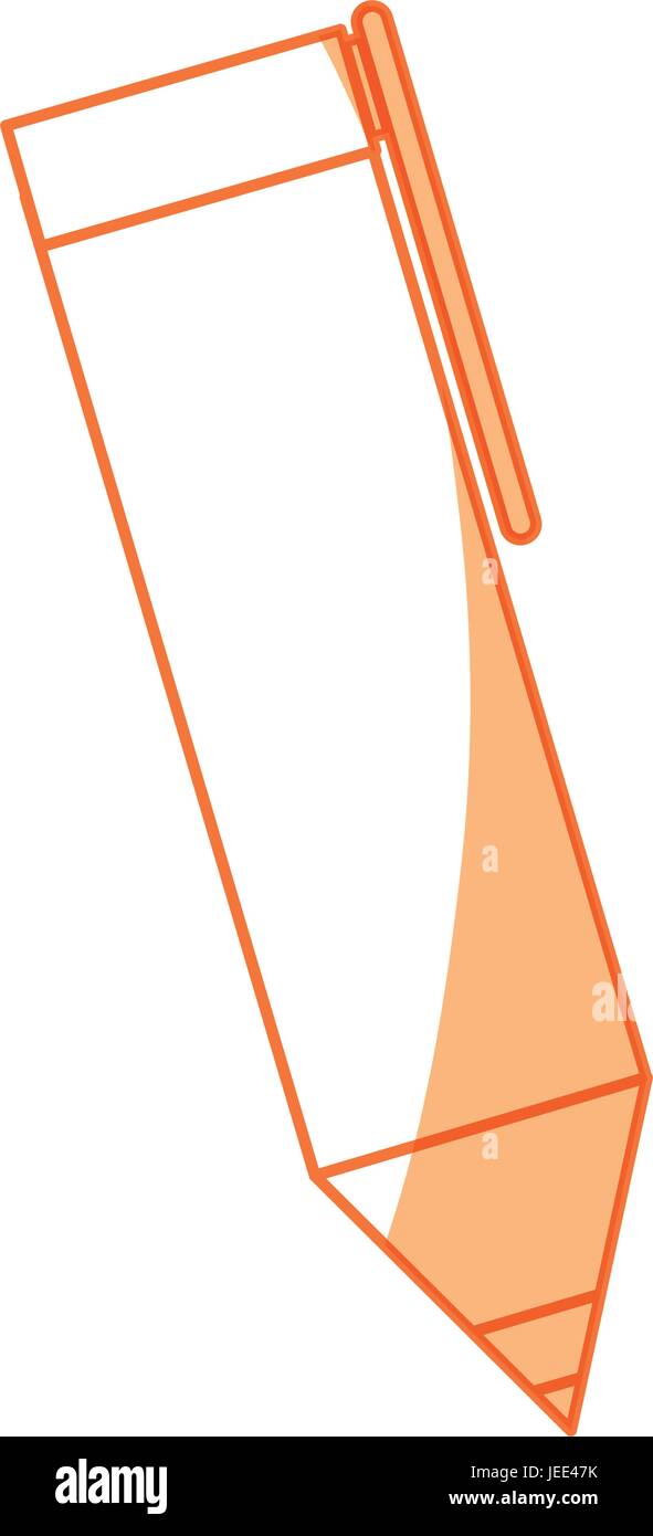 Orange ballpoint pen Stock Vector Images - Alamy