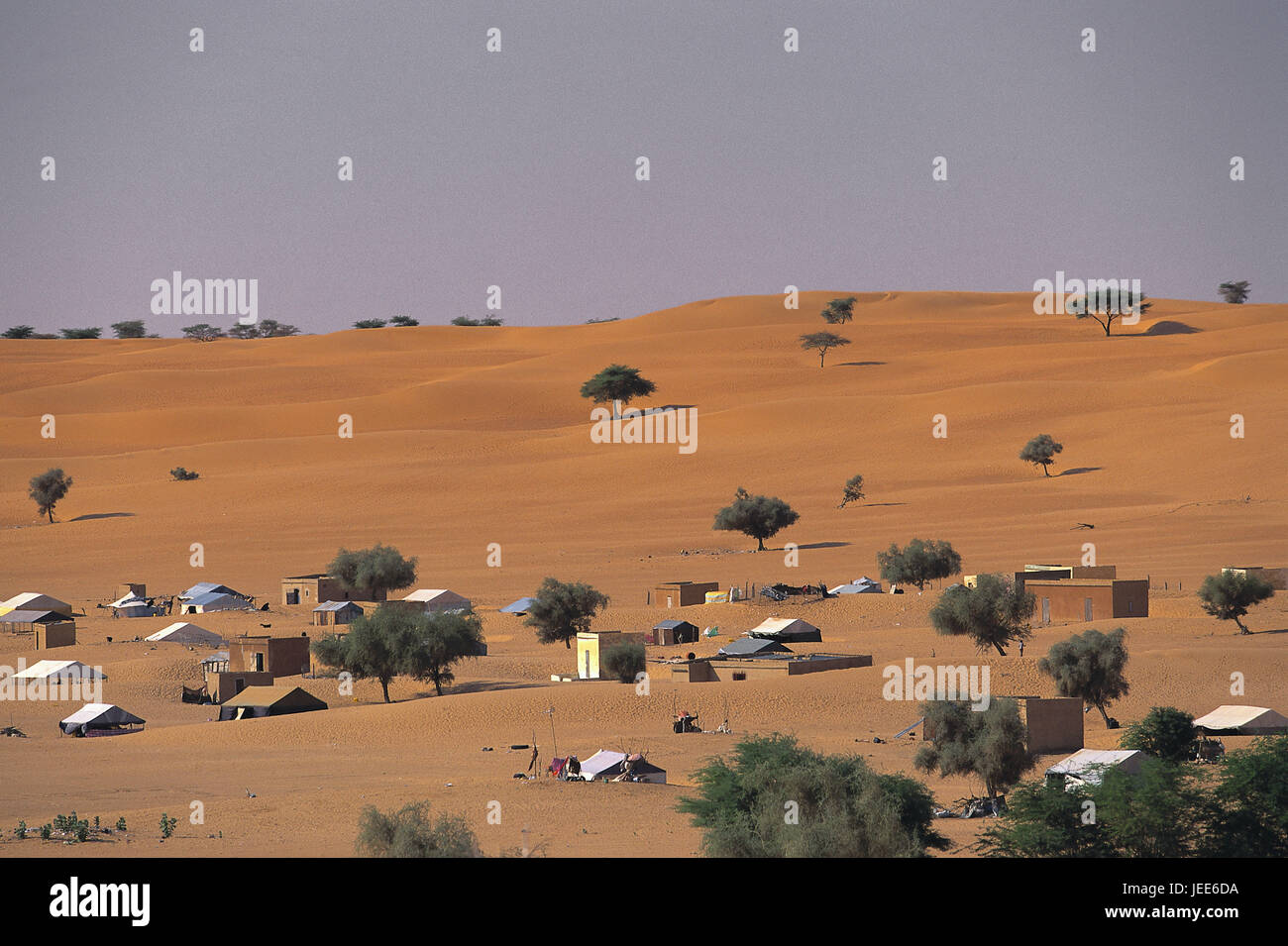 Mauritania, wild settlement, Africa, West Africa, desert, wild scenery ...