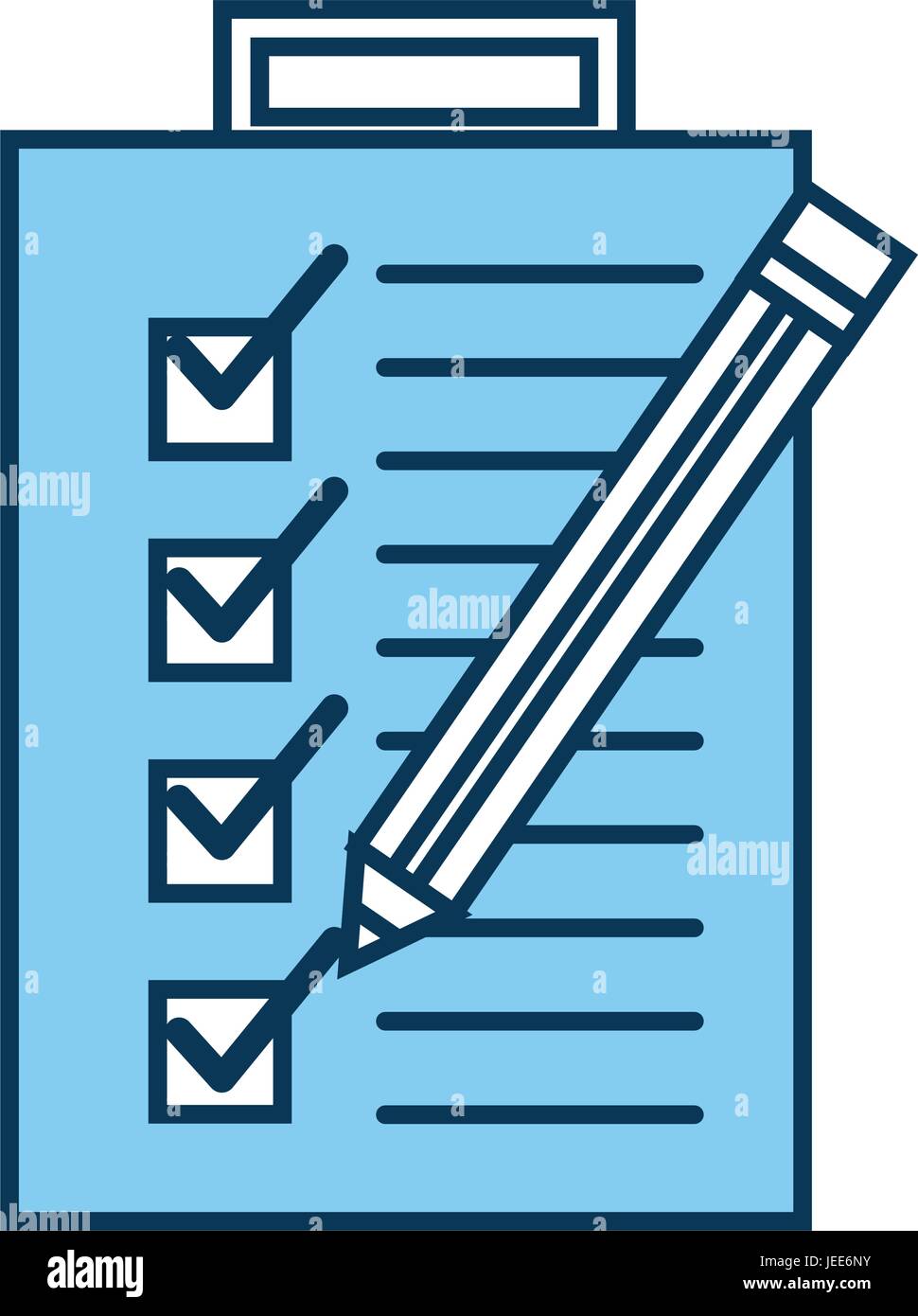 checklist order with pencil delivery service Stock Vector Image & Art ...