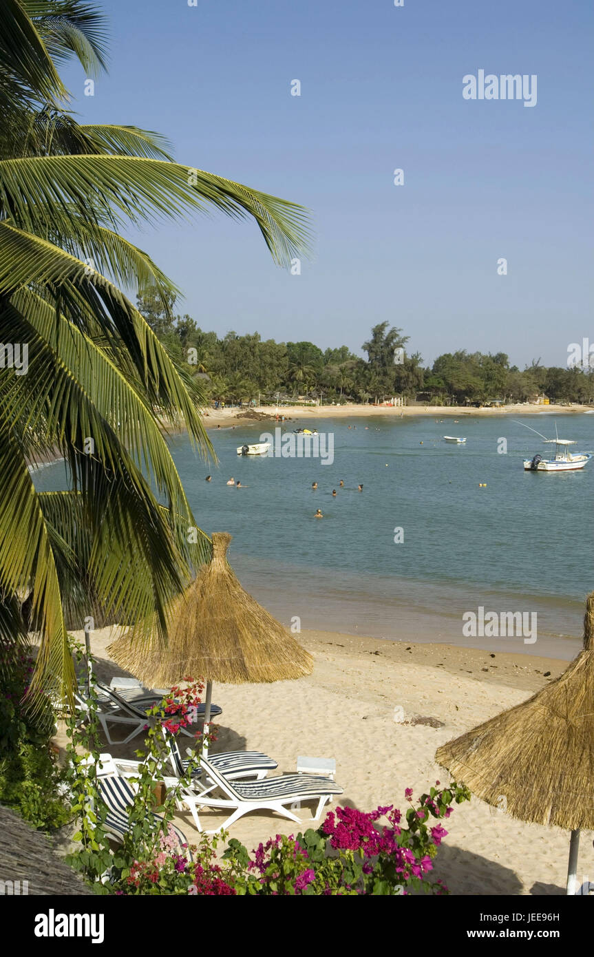 Sea, beach, Saly, Petite Cote, Senegal, Stock Photo