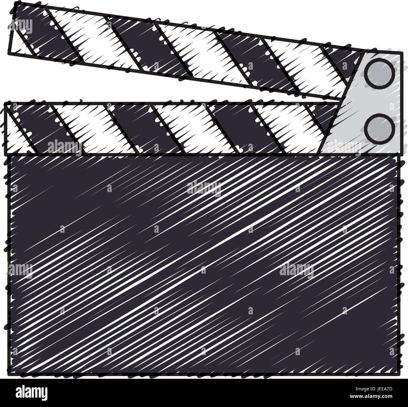 clapper board cinema icon vector illustration design Stock Vector