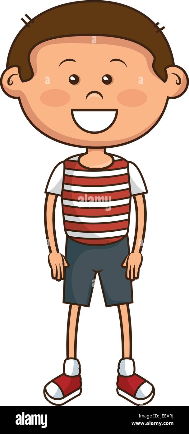 cute little boy character vector illustration design Stock Vector Image ...