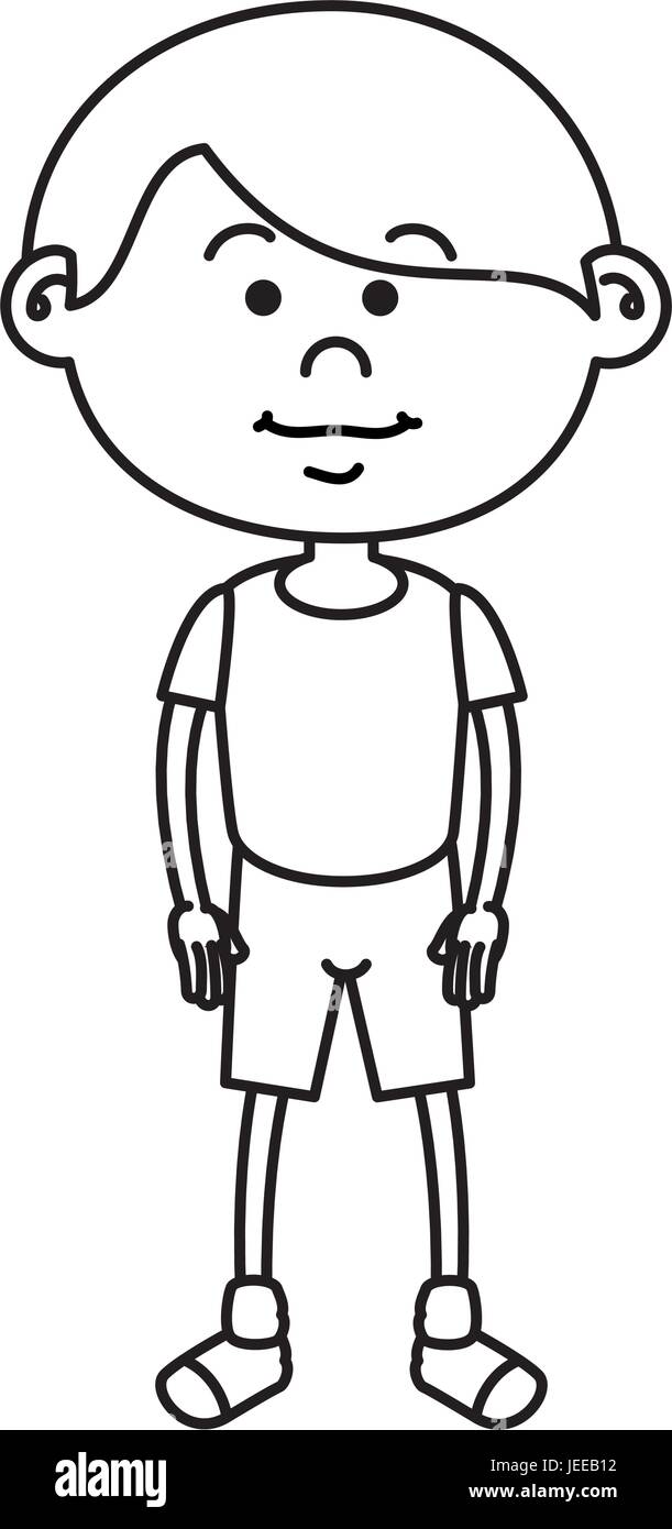 cute little boy character vector illustration design Stock Vector Image ...