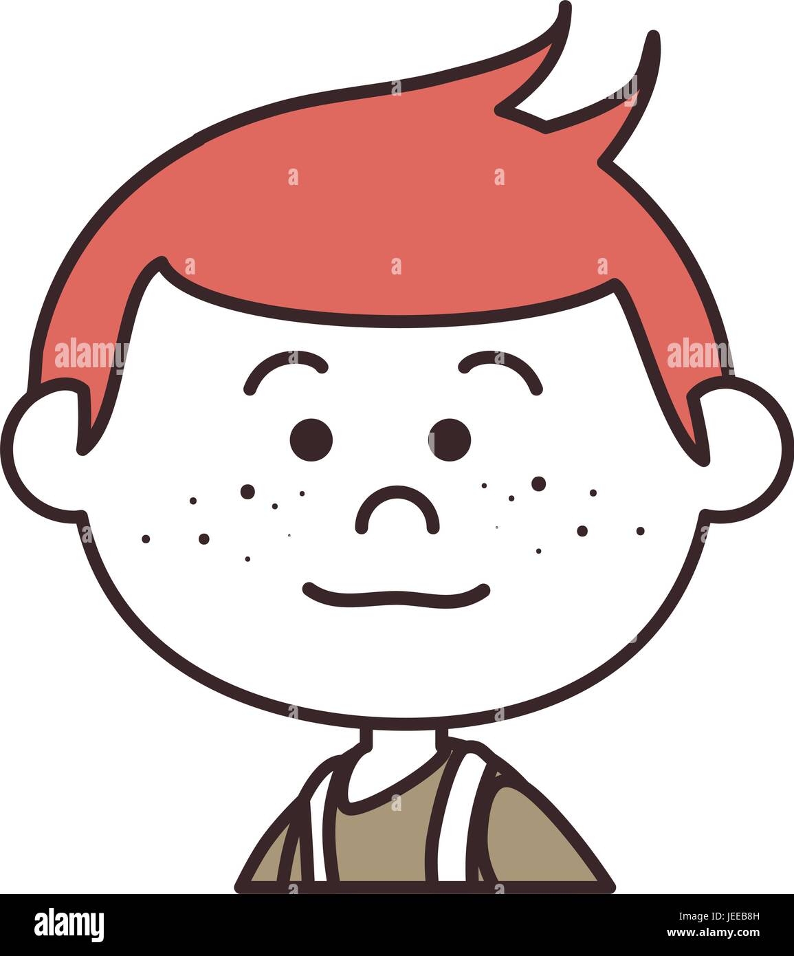 cute little boy character vector illustration design Stock Vector Image ...