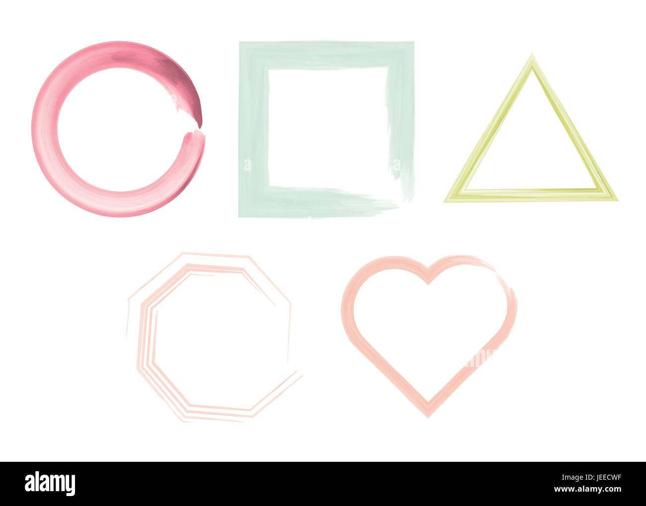 Vector set of frames of different shapes Stock Vector Image & Art Alamy