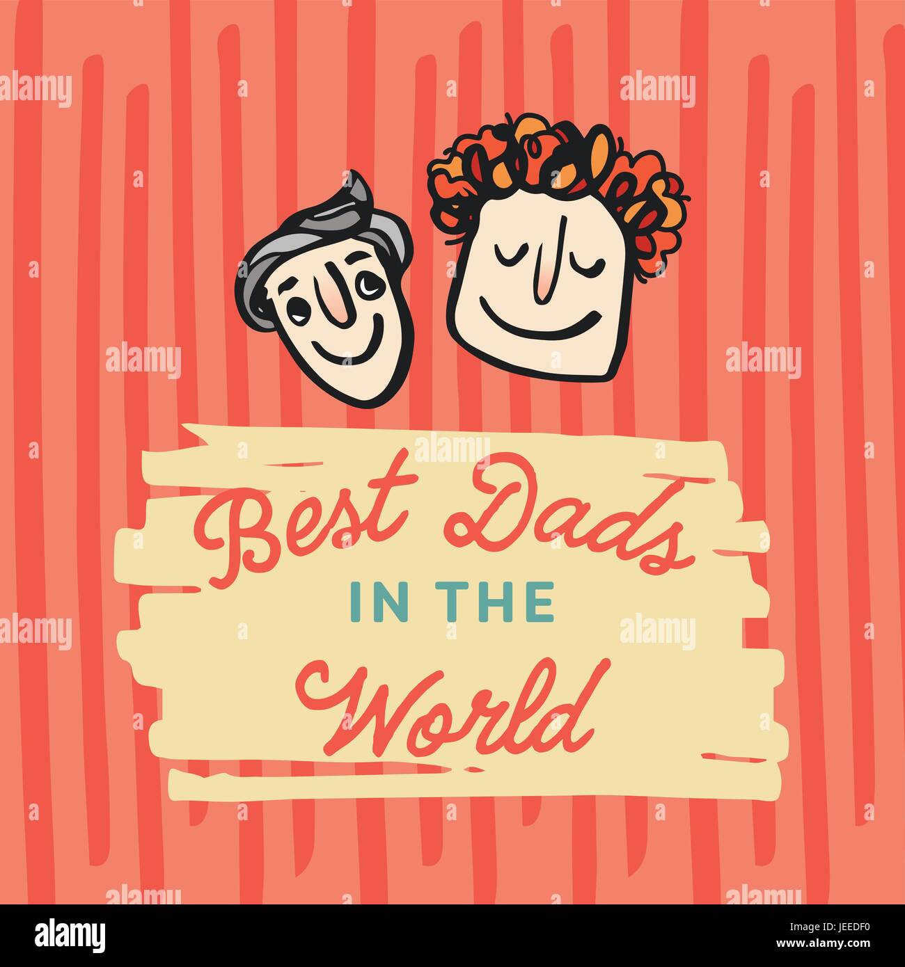 Vector icon set of fathers day greeting card Stock Vector Image & Art ...