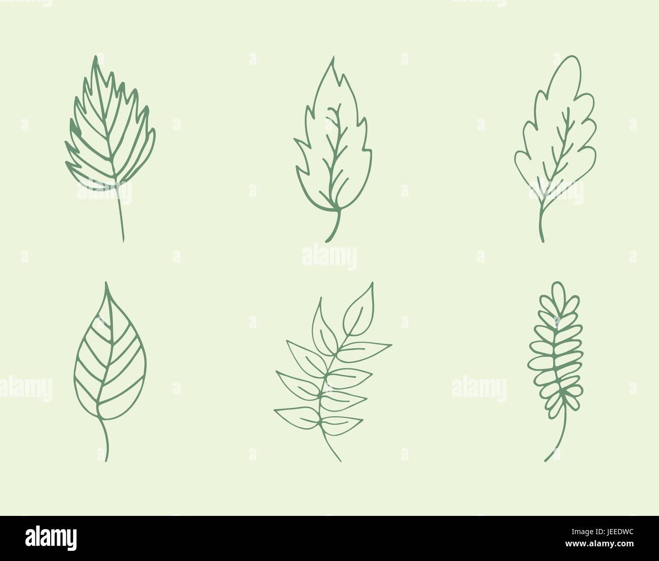 Vector icon of autumn leaves Stock Vector
