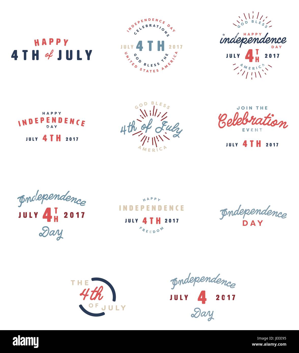 Card with happy independence day text Stock Vector Image & Art - Alamy