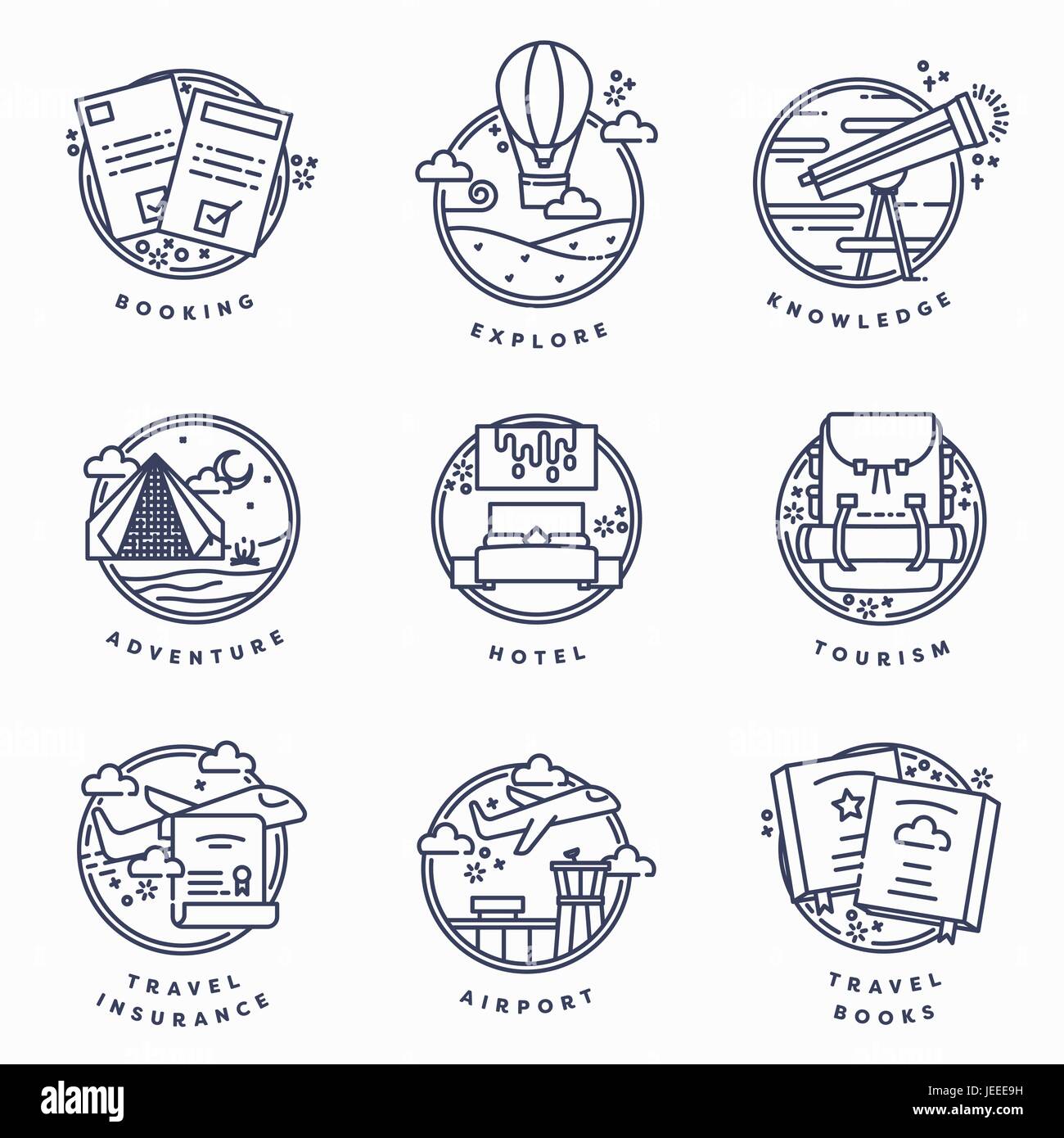 Ideas concept and travel Stock Vector Images - Alamy