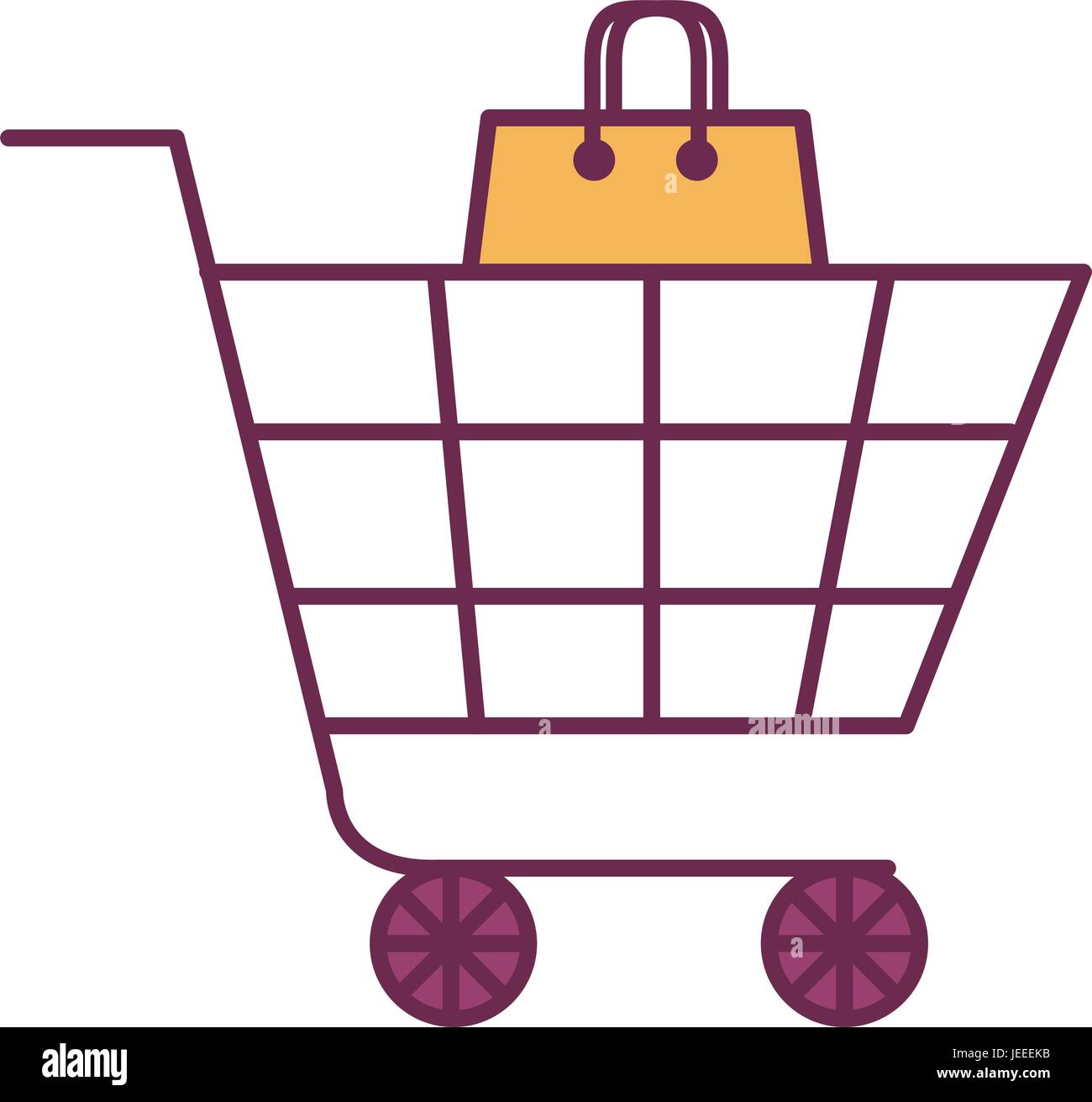 shopping cart isolated icon vector illustration design Stock Vector ...