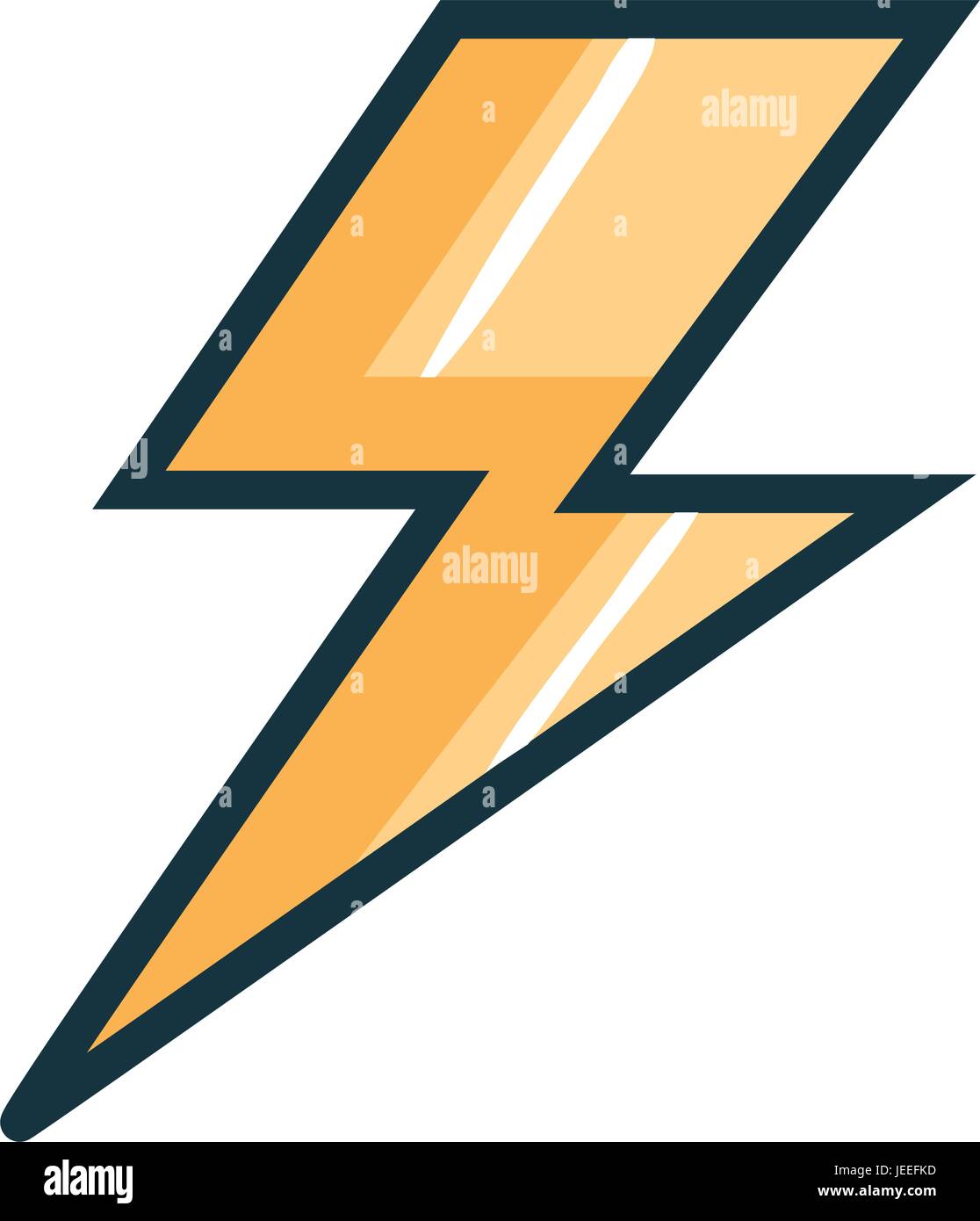 Thunder weather flat icon vector illustration design graphic Stock ...