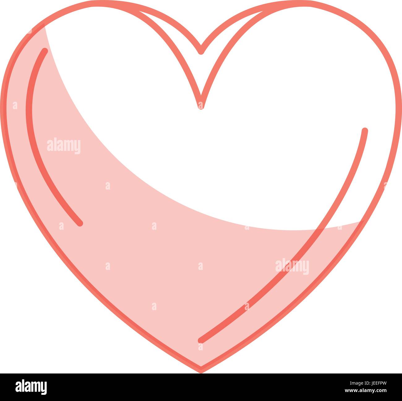 heart beatiful flat icon vector illustration design image Stock Vector ...