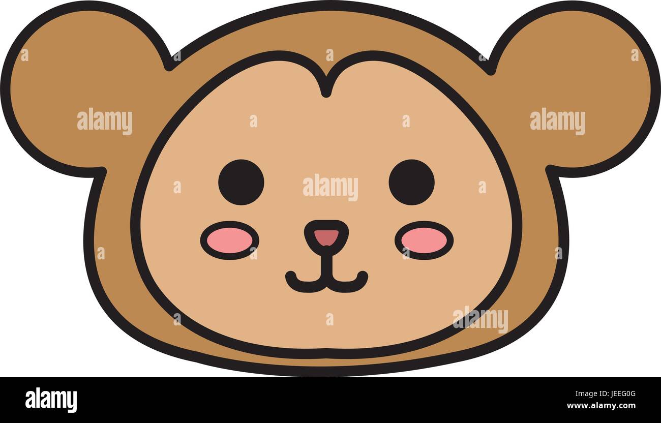 Stuffed animal monkey icon vector illsutration design graphic Stock ...