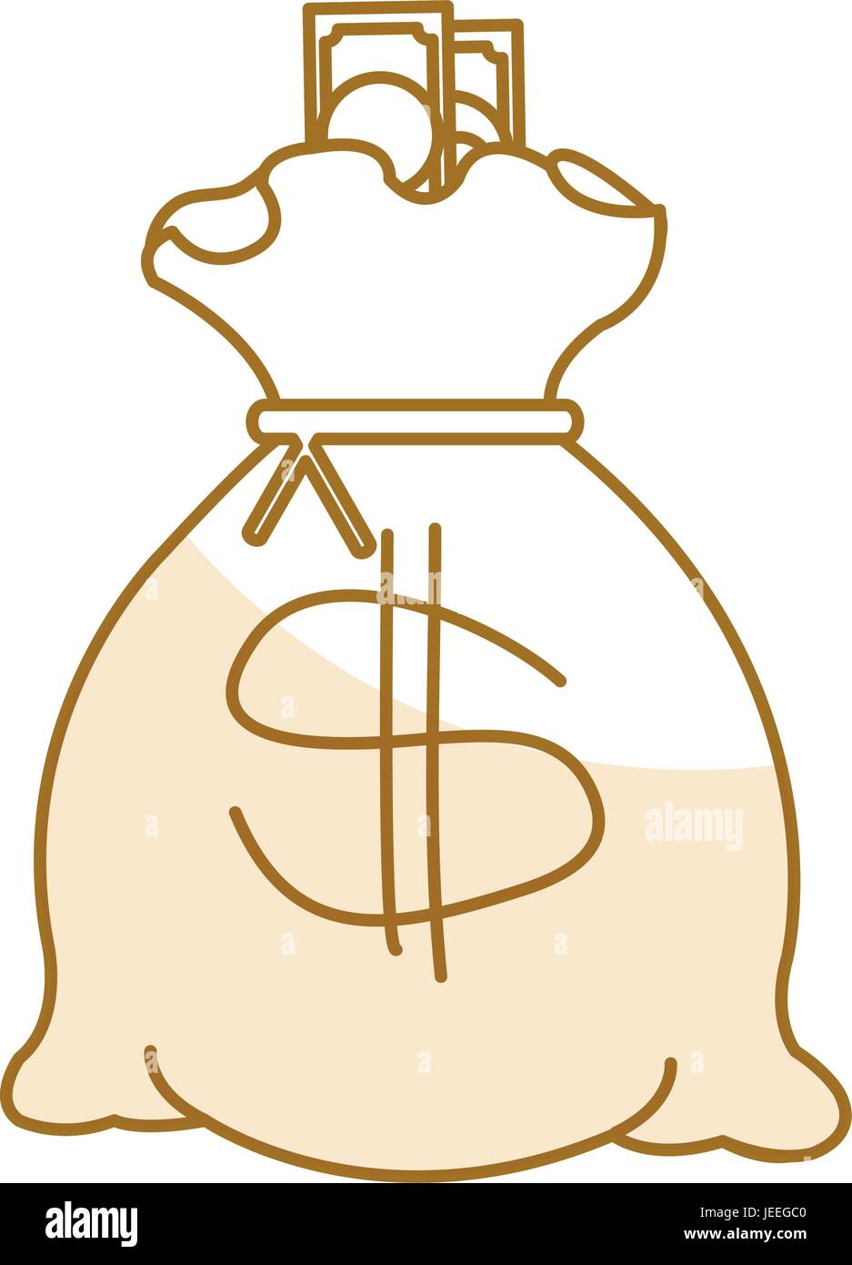 Bank money bag Stock Vector Image & Art - Alamy