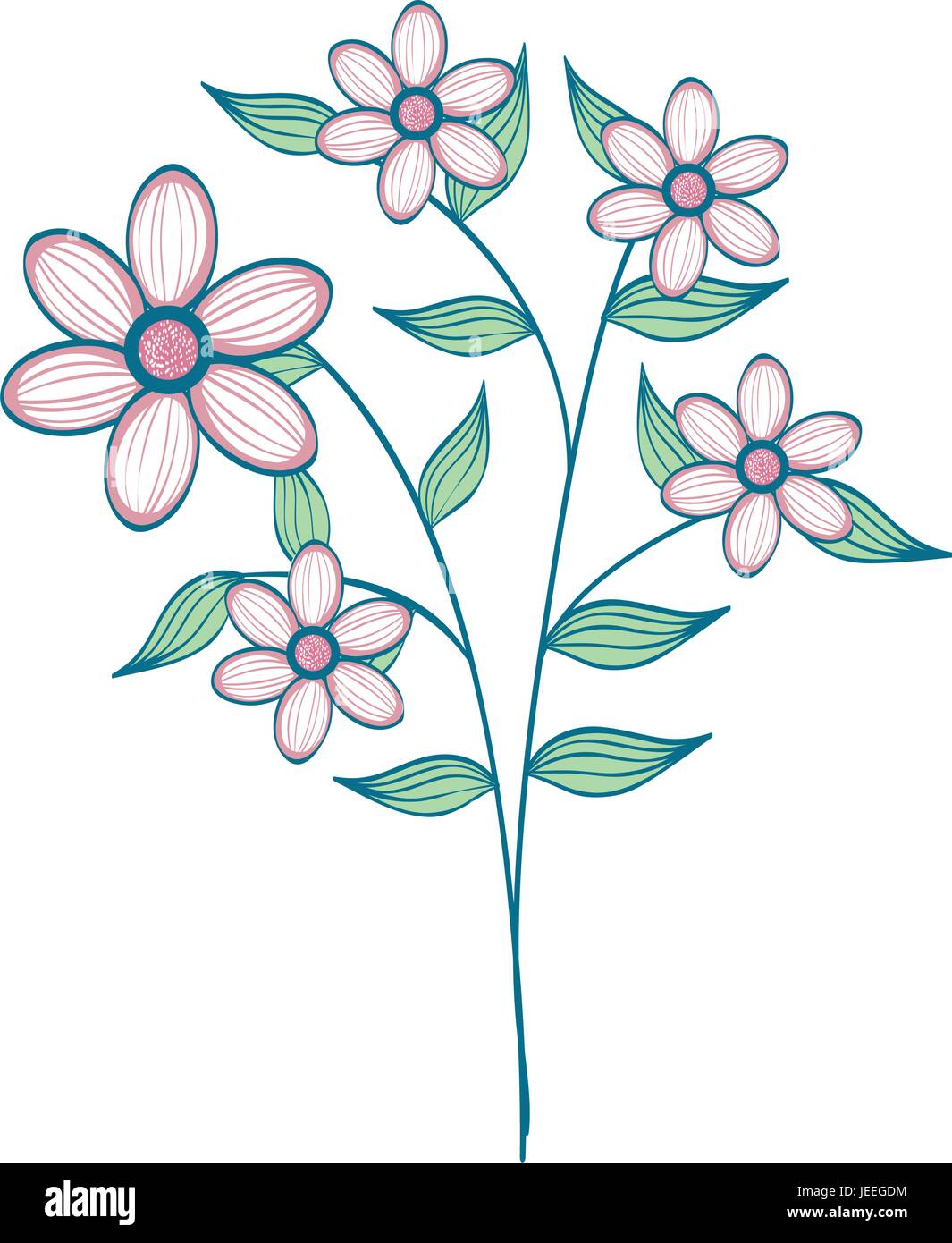 naturals flowers tattoos Stock Vector Image & Art - Alamy