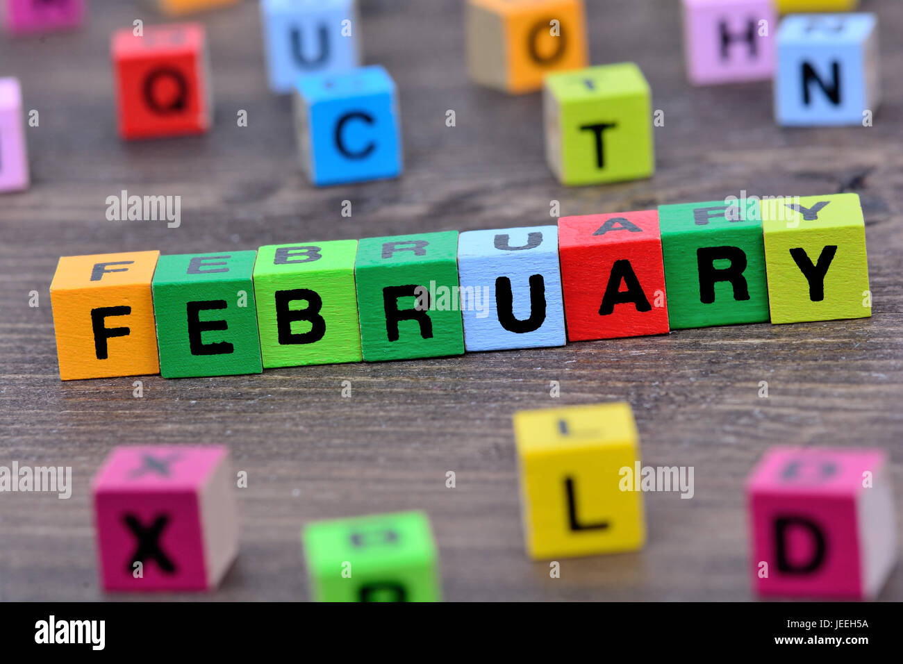 February word hi-res stock photography and images - Alamy