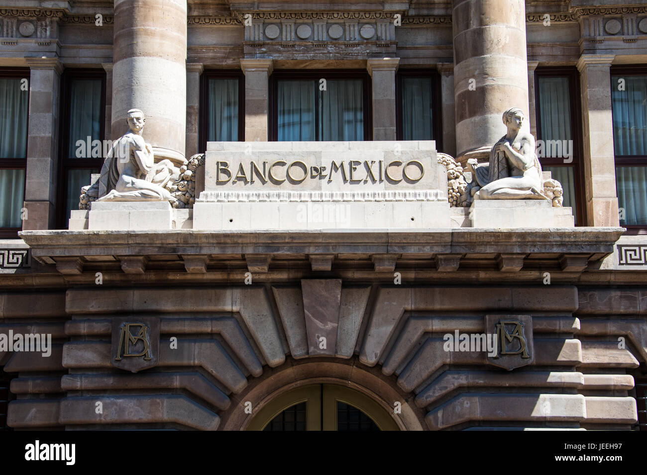 Banco de Mexico building, Mexico City, Mexico Stock Photo