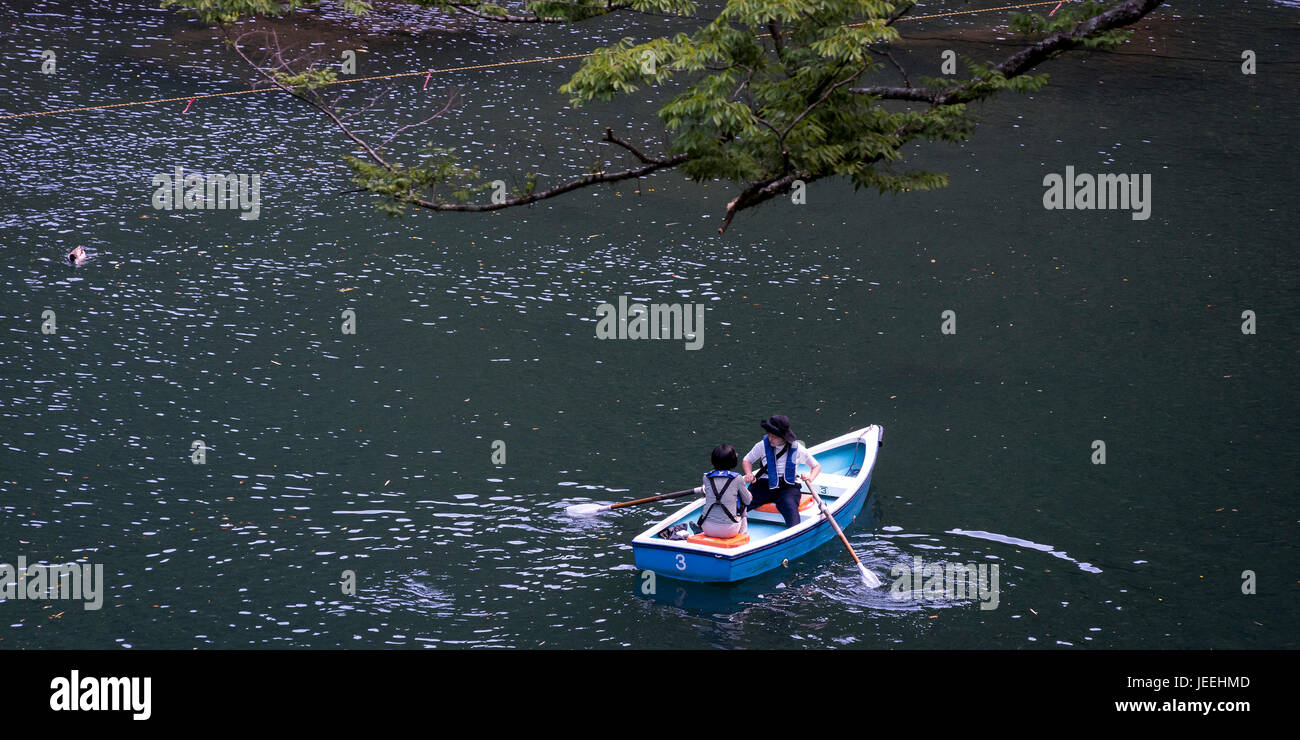 Boating in Takachiho Kyushu,Japan Stock Photo Alamy