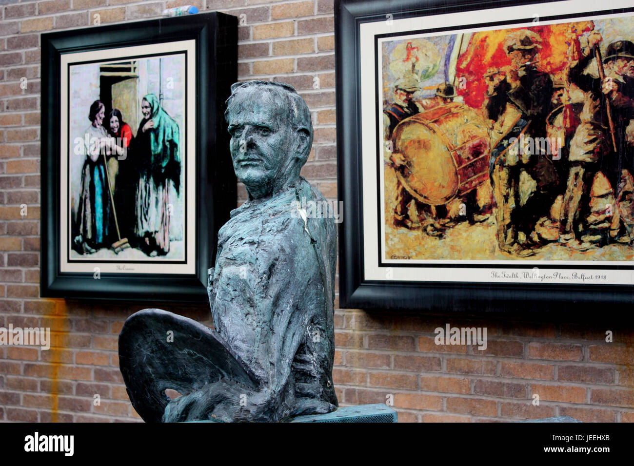 William Conor, The People's Painter, Shankill Road, West Belfast, Northern Ireland Stock Photo