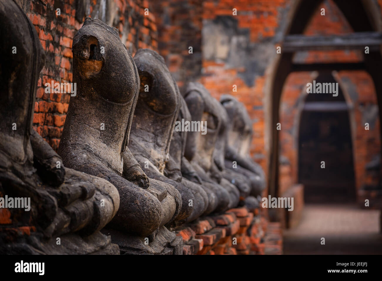Wat Chaiwatthanaram temple in Ayuthaya Historical Park, a UNESCO world heritage site Stock Photo